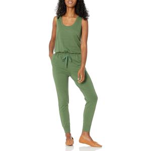 imageAmazon Essentials Womens Studio Terry Jumpsuit Available in Plus SizeMilitary Green