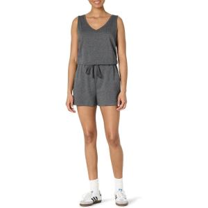 imageAmazon Essentials Womens Studio Terry RomperCharcoal Heather