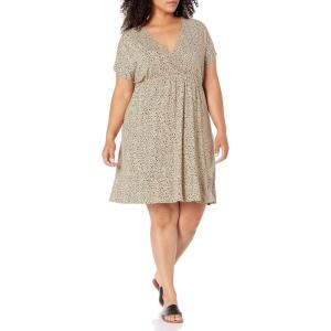 imageAmazon Essentials Womens Surplice Dress Available in Plus SizeLeopard