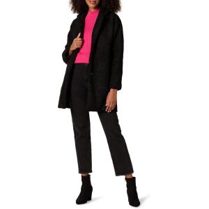 imageAmazon Essentials Womens Teddy Bear Fleece OversizedFit Lapel Jacket Previously Daily RitualBlack