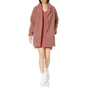 imageAmazon Essentials Womens Teddy Bear Fleece OversizedFit Lapel Jacket Previously Daily RitualDusty Rose