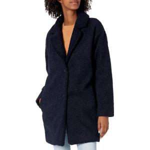 imageAmazon Essentials Womens Teddy Bear Fleece OversizedFit Lapel Jacket Previously Daily RitualNavy