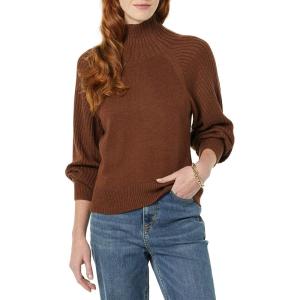 imageAmazon Essentials Womens Ultra Soft Oversized Cropped Cocoon Sweater Available in Plus Size Previously Daily RitualChocolate Heather