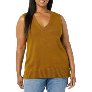 imageAmazon Essentials Womens Ultra Soft Sweater Vest Previously Daily RitualBrown