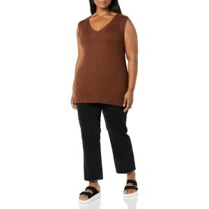 imageAmazon Essentials Womens Ultra Soft Sweater Vest Previously Daily RitualChocolate Heather