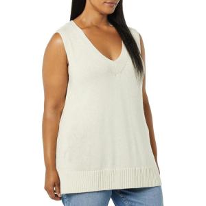 imageAmazon Essentials Womens Ultra Soft Sweater Vest Previously Daily RitualSand Heather