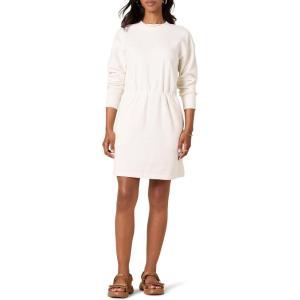 imageAmazon Essentials Womens Waisted Sweatshirt Dress Available in Plus SizeEggshell White