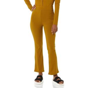 imageAmazon Essentials Womens Wide Rib Flared Ankle Pant Previously Daily RitualBrown