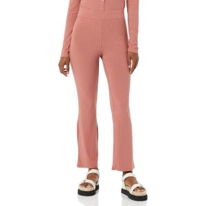 imageAmazon Essentials Womens Wide Rib Flared Ankle Pant Previously Daily RitualTerracotta