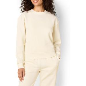 imageAmazon Essentials x Sofia Grainge Womens Boxy Drop Shoulder Crewneck SweatshirtIvory
