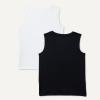 imageAmazon Essentials Boys Tech Stretch Tank Top Pack of 2BlackWhite
