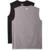 imageAmazon Essentials Mens Active Performance Tech Muscle Tank Pack of 2BlackGrey