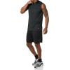 imageAmazon Essentials Mens Active Performance Tech Muscle Tank Pack of 2BlackLime Green