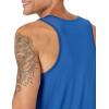 imageAmazon Essentials Mens Active Quick Dry Tech Stretch Lightweight Gym Tank TopBright Blue