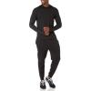 imageAmazon Essentials Mens Active Quick Dry Tech Stretch LongSleeve Hooded Pullover TShirtBlack
