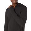 imageAmazon Essentials Mens Active Quick Dry Tech Stretch LongSleeve Hooded Pullover TShirtBlack