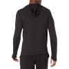 imageAmazon Essentials Mens Active Quick Dry Tech Stretch LongSleeve Hooded Pullover TShirtBlack