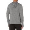 imageAmazon Essentials Mens Active Quick Dry Tech Stretch LongSleeve Hooded Pullover TShirtGrey Space Dye