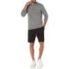 imageAmazon Essentials Mens Active Quick Dry Tech Stretch LongSleeve Hooded Pullover TShirtGrey Space Dye