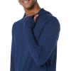 imageAmazon Essentials Mens Active Quick Dry Tech Stretch LongSleeve Hooded Pullover TShirtNavy Space Dye