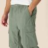 imageAmazon Essentials Mens LooseFit Lightweight Stretch Parachute PantDark Olive