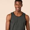 imageAmazon Essentials Mens RegularFit Tank TopBlack Charcoal Heather