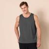 imageAmazon Essentials Mens RegularFit Tank TopBlack Charcoal Heather