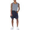 imageAmazon Essentials Mens RegularFit Tank TopNavy White Stripe