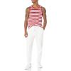 imageAmazon Essentials Mens RegularFit Tank TopRedWhite