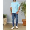 imageAmazon Essentials Mens TShirts ShortSleeve Crewneck Pocket Cotton 2PackAqua Blue