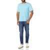imageAmazon Essentials Mens TShirts ShortSleeve Crewneck Pocket Cotton 2PackAqua Blue