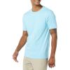 imageAmazon Essentials Mens TShirts ShortSleeve Crewneck Pocket Cotton 2PackAqua Blue