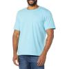 imageAmazon Essentials Mens TShirts ShortSleeve Crewneck Pocket Cotton 2PackAqua Blue