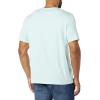 imageAmazon Essentials Mens TShirts ShortSleeve Crewneck Pocket Cotton 2PackAqua BlueLight Blue