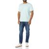 imageAmazon Essentials Mens TShirts ShortSleeve Crewneck Pocket Cotton 2PackAqua BlueLight Blue