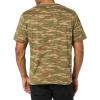 imageAmazon Essentials Mens TShirts ShortSleeve Crewneck Pocket Cotton 2PackBlackCamo Print