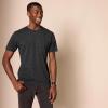 imageAmazon Essentials Mens TShirts ShortSleeve Crewneck Pocket Cotton 2PackBlackCharcoal Heather