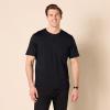imageAmazon Essentials Mens TShirts ShortSleeve Crewneck Pocket Cotton 2PackBlackCharcoal Heather