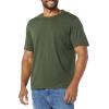 imageAmazon Essentials Mens TShirts ShortSleeve Crewneck Pocket Cotton 2PackBlackDark Olive