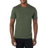 imageAmazon Essentials Mens TShirts ShortSleeve Crewneck Pocket Cotton 2PackBlackDark Olive