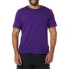 imageAmazon Essentials Mens TShirts ShortSleeve Crewneck Pocket Cotton 2PackBlackDark Purple