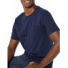 imageAmazon Essentials Mens TShirts ShortSleeve Crewneck Pocket Cotton 2PackBlackNavy