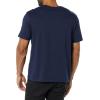 imageAmazon Essentials Mens TShirts ShortSleeve Crewneck Pocket Cotton 2PackBlackNavy