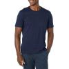 imageAmazon Essentials Mens TShirts ShortSleeve Crewneck Pocket Cotton 2PackBlackNavy