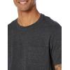 imageAmazon Essentials Mens TShirts ShortSleeve Crewneck Pocket Cotton 2PackCharcoal HeatherBurgundy
