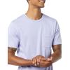 imageAmazon Essentials Mens TShirts ShortSleeve Crewneck Pocket Cotton 2PackDark BlueLavender