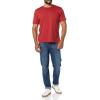 imageAmazon Essentials Mens TShirts ShortSleeve Crewneck Pocket Cotton 2PackDark RedNavy