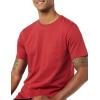 imageAmazon Essentials Mens TShirts ShortSleeve Crewneck Pocket Cotton 2PackDark RedNavy