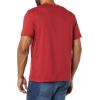 imageAmazon Essentials Mens TShirts ShortSleeve Crewneck Pocket Cotton 2PackDark RedNavy