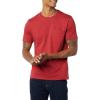 imageAmazon Essentials Mens TShirts ShortSleeve Crewneck Pocket Cotton 2PackDark RedNavy